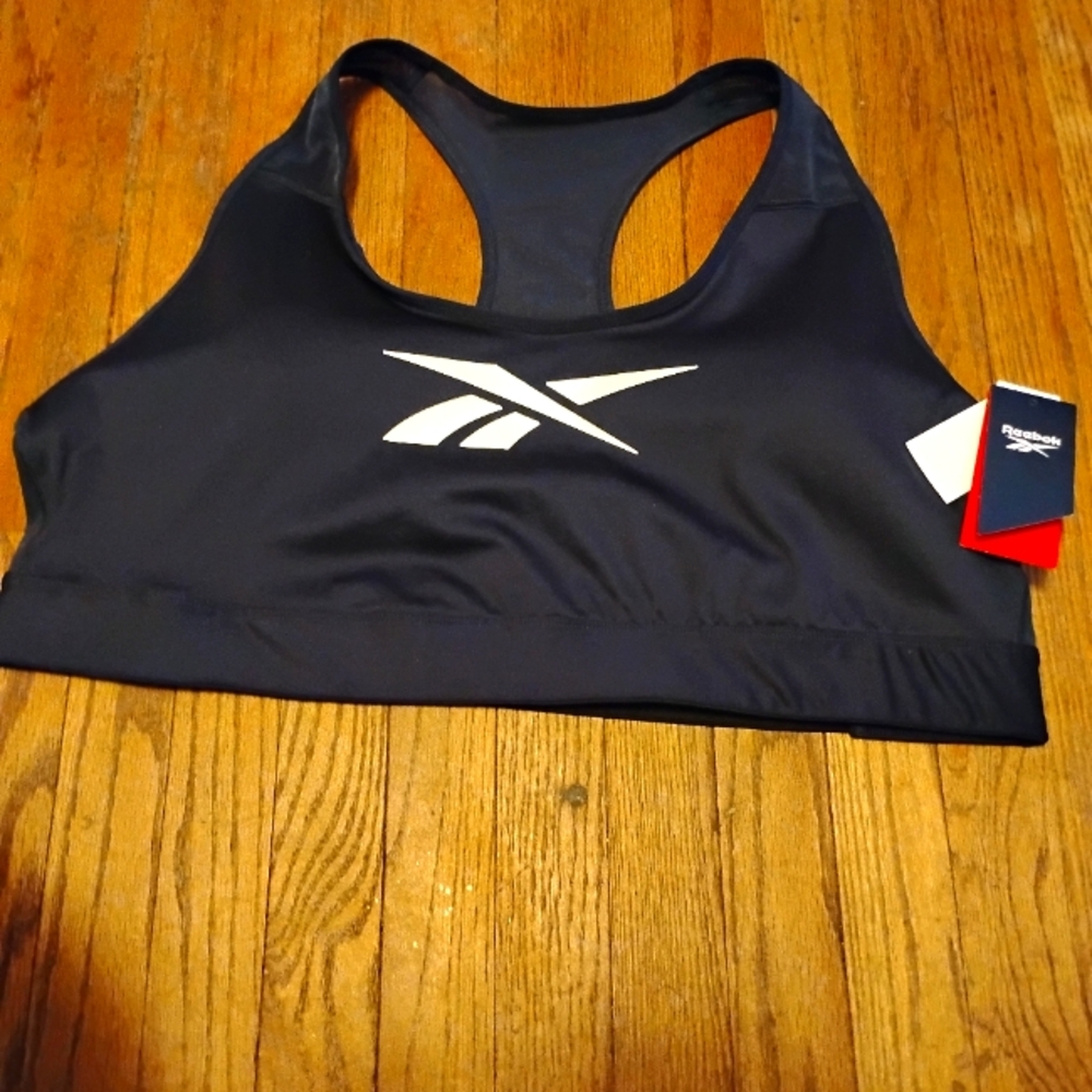 Black Racerback Sports Bra with Scoop Neckline and Compression Fit